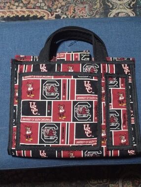 Garnet and Black Tablet/Book Tote Bag